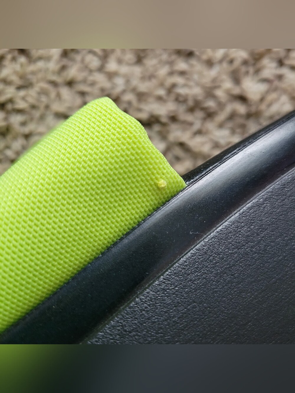 Steve Madden X UO Scrunchy Platform Sandals Shoes Neon Green Yellow Slinky 8 - Picture 7 of 11